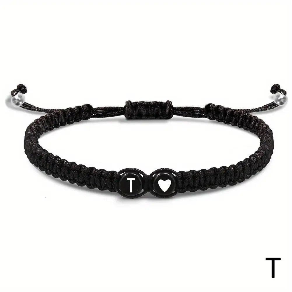 Initial Heart Friendship Bracelet (A-Z)
