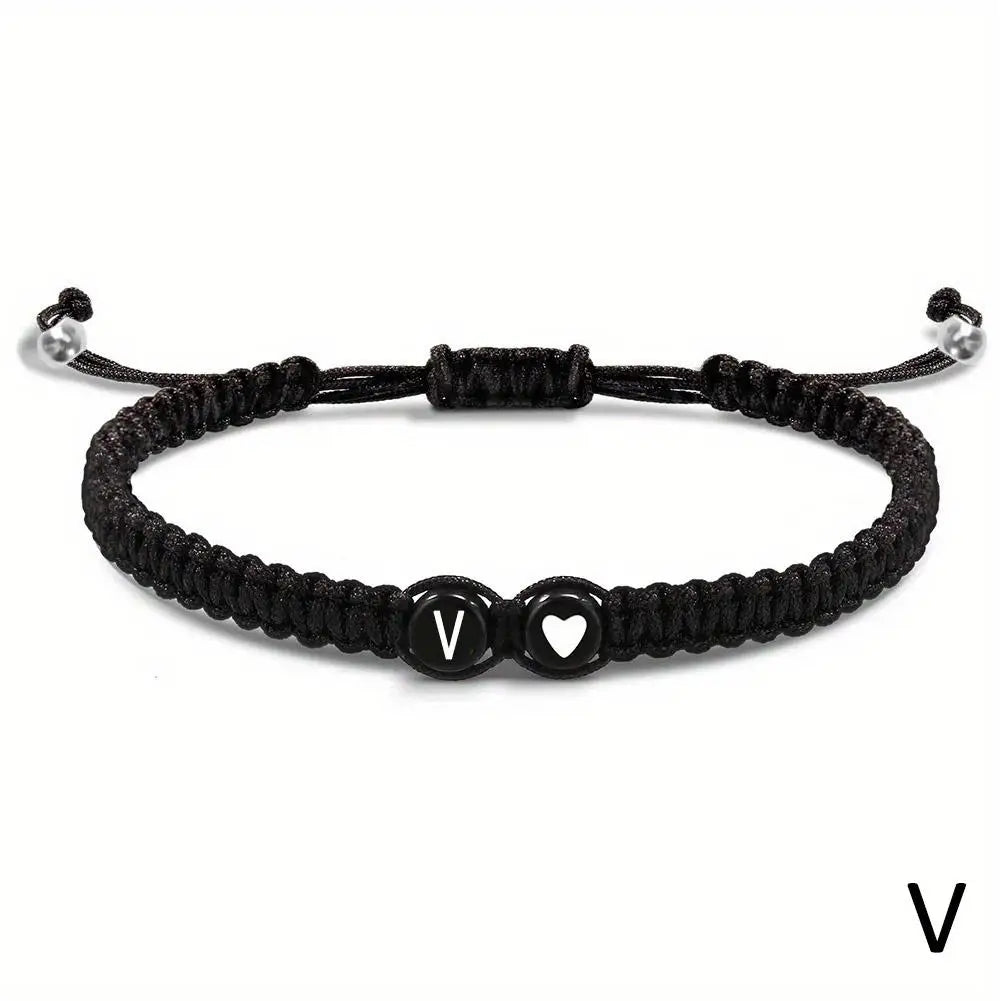 Initial Heart Friendship Bracelet (A-Z)