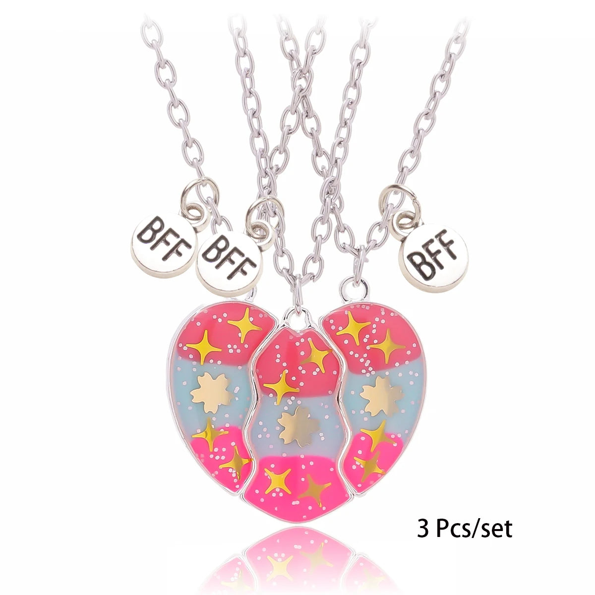Best Friends Heart Necklace Sets