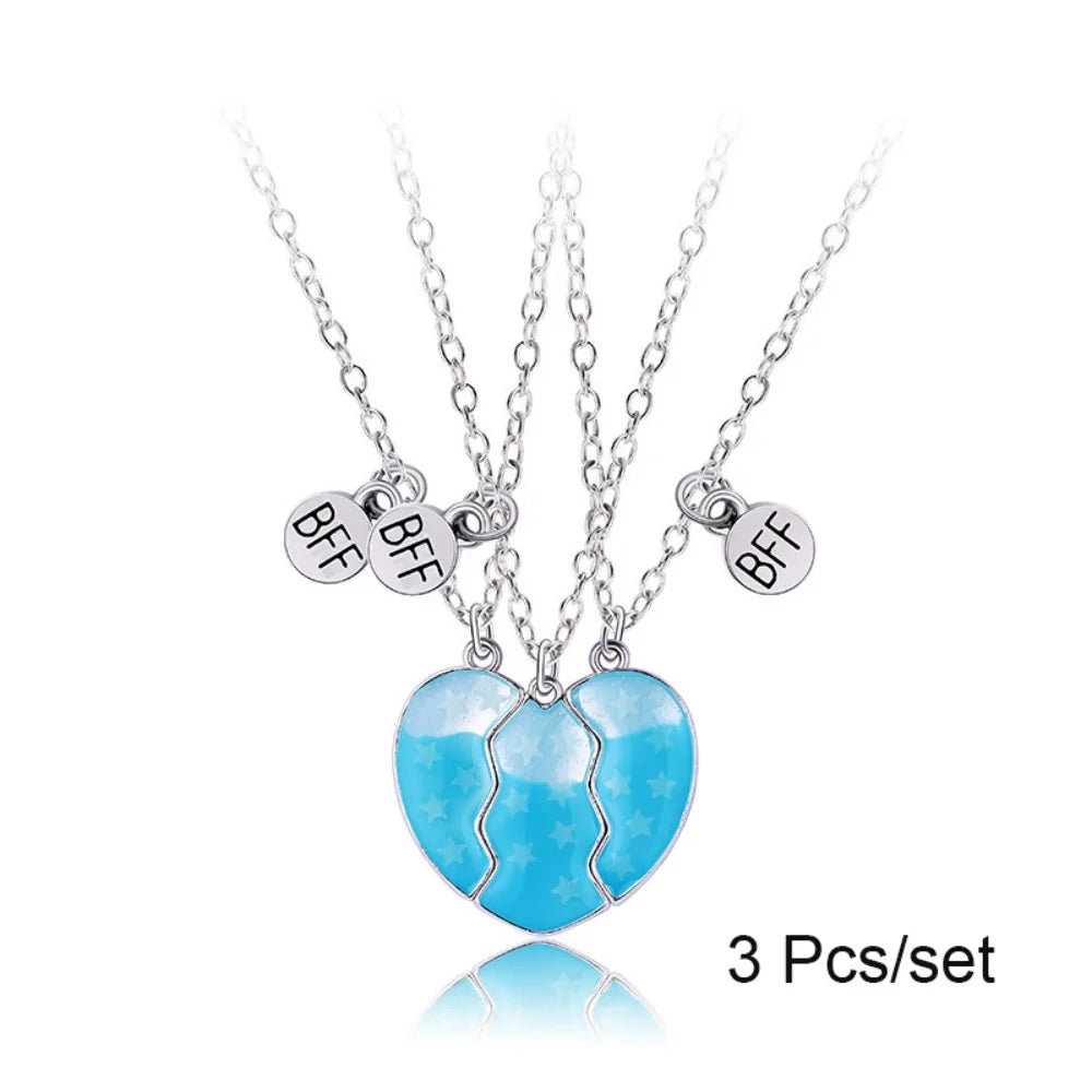 Best Friends Heart Necklace Sets