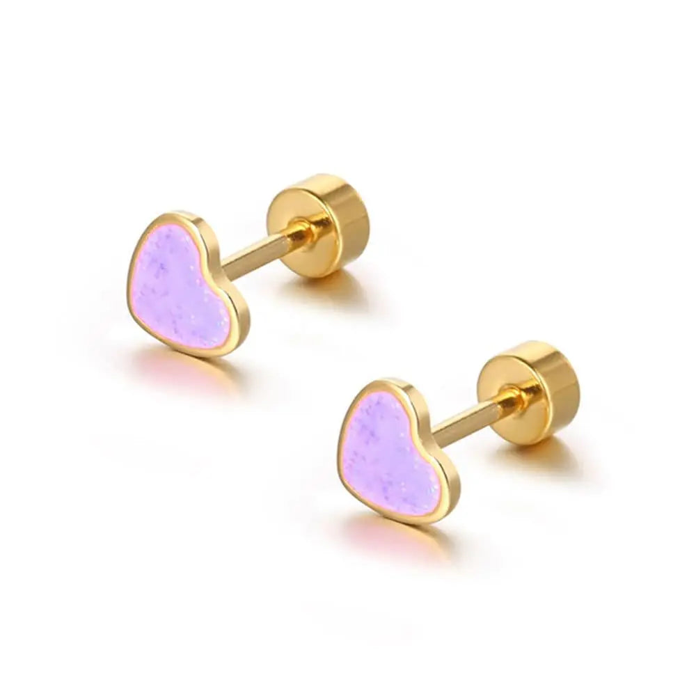 Hypoallergenic Mini Heart Studs