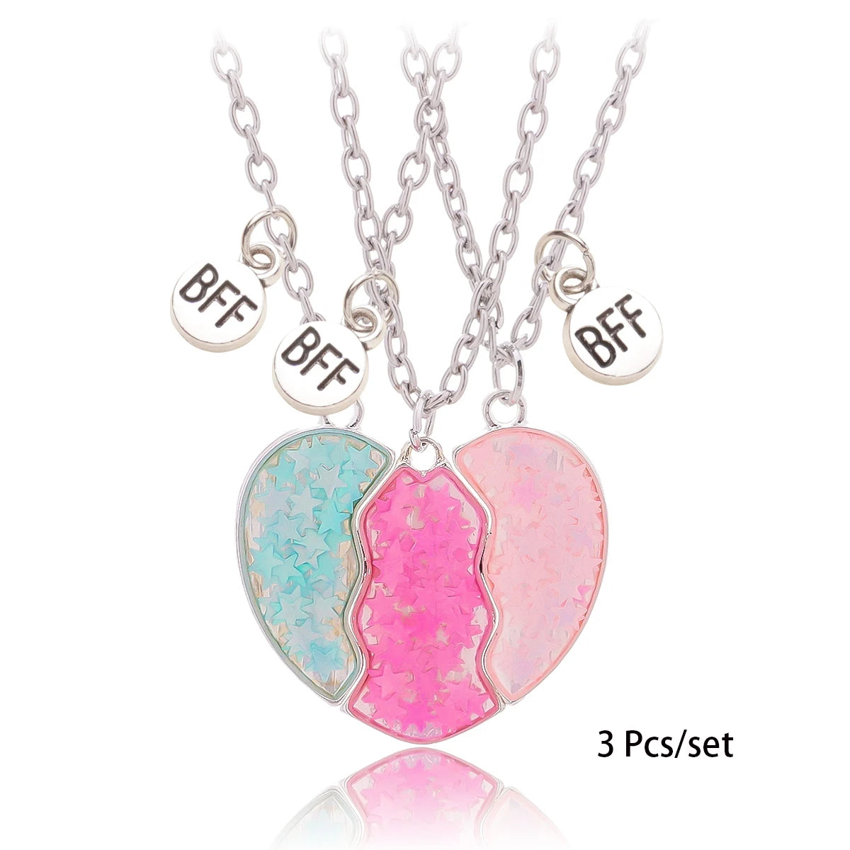 Best Friends Heart Necklace Sets