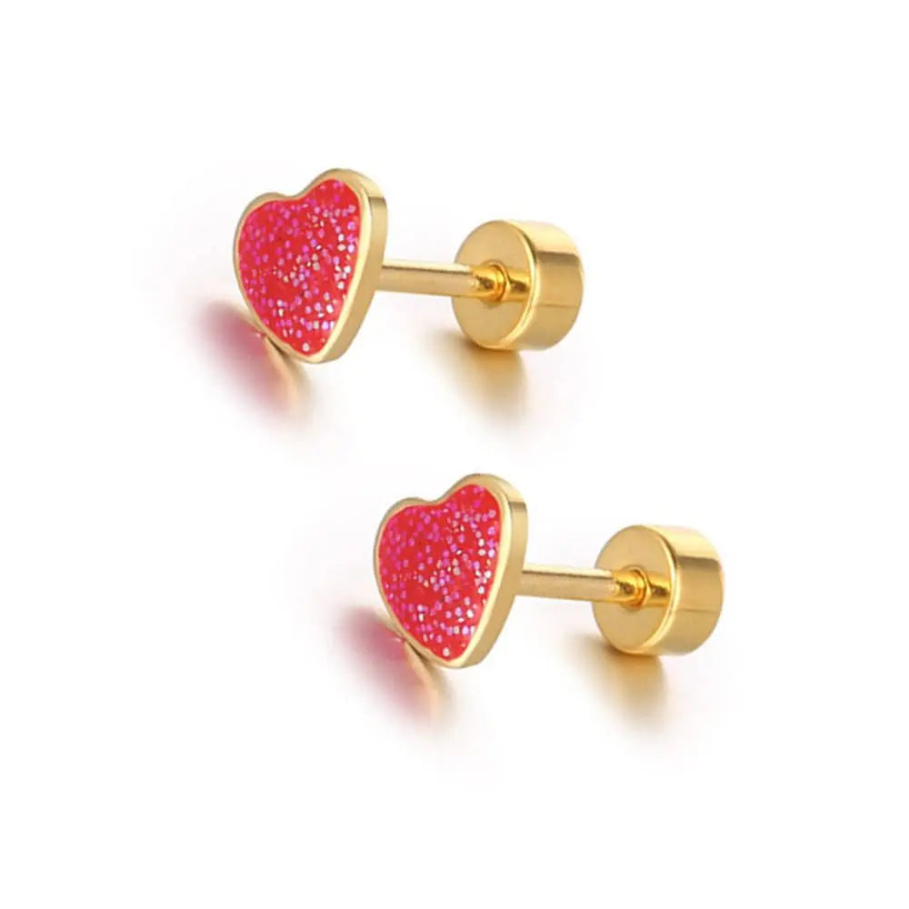 Hypoallergenic Mini Heart Studs