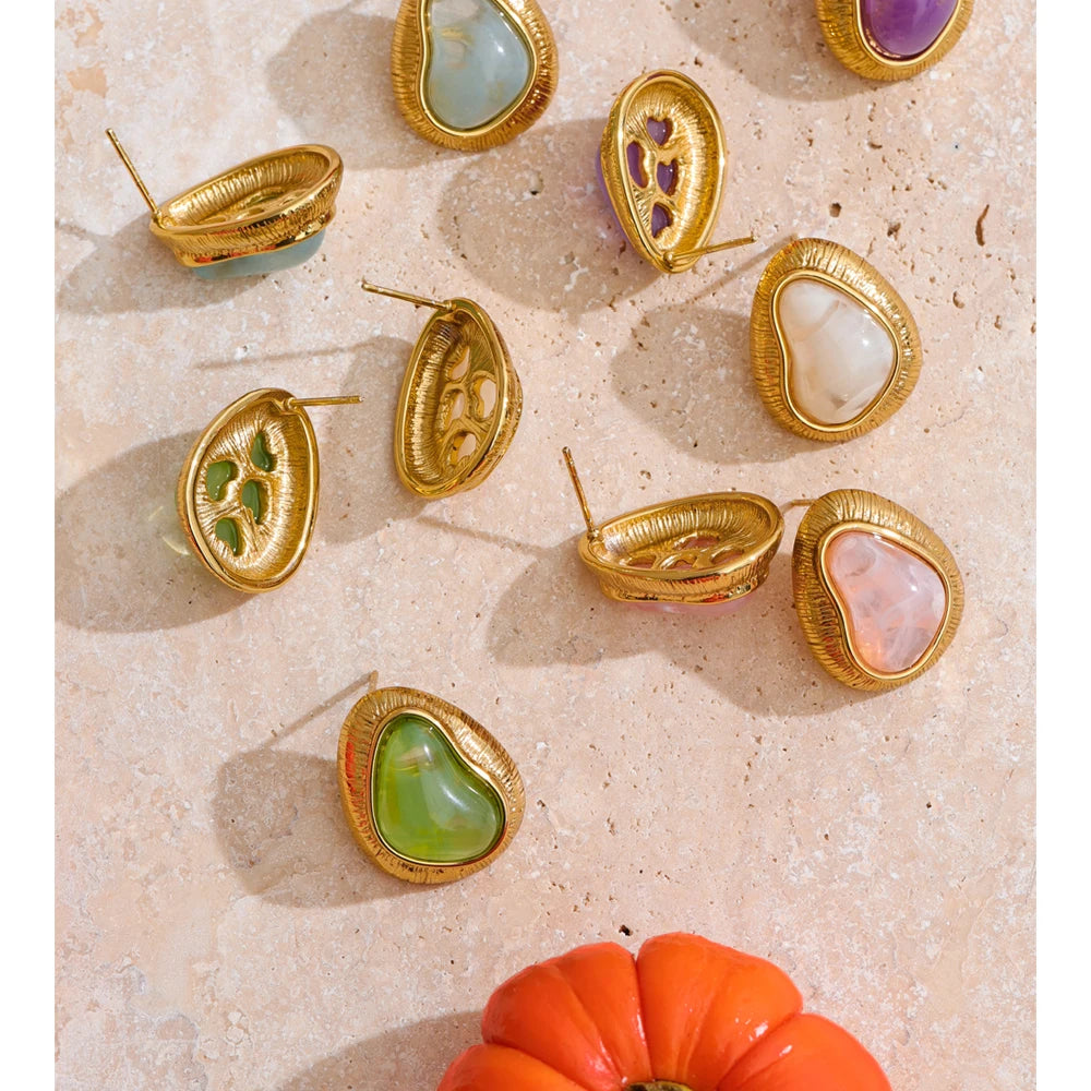 Candy Heart Stud Earrings