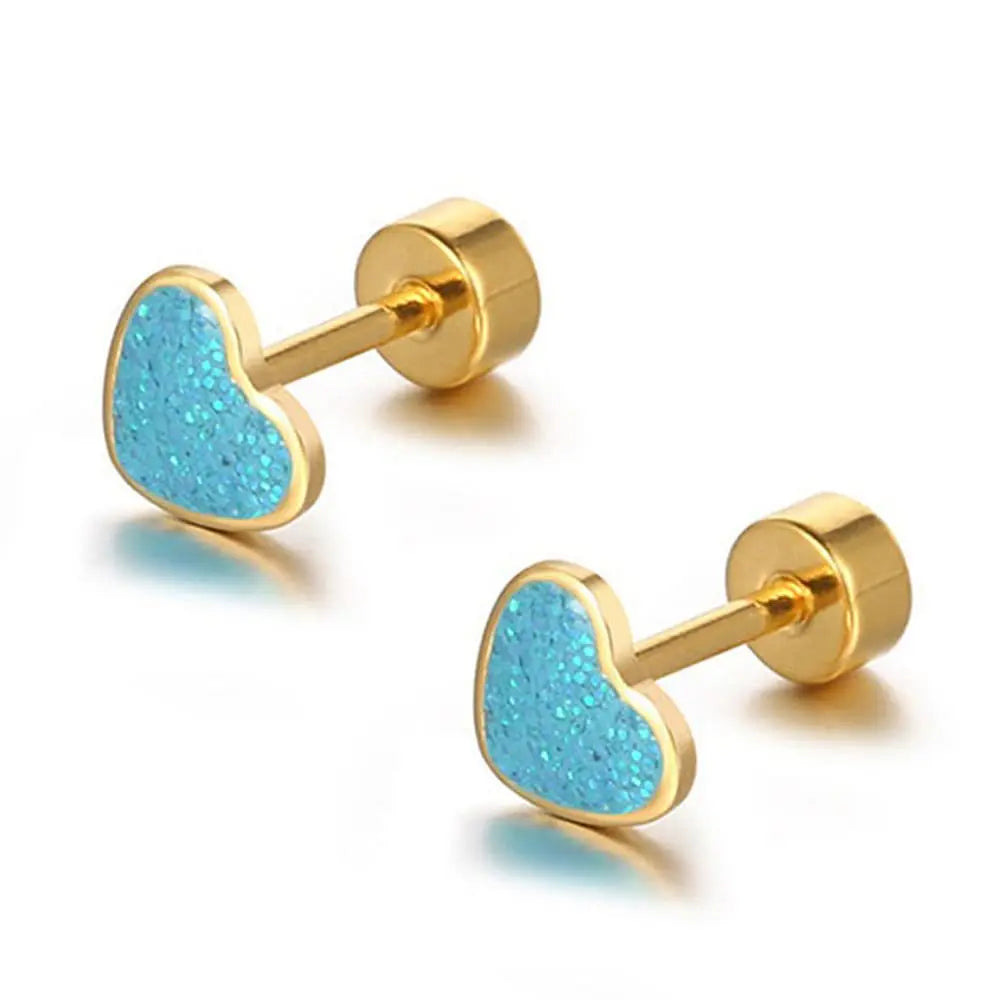 Hypoallergenic Mini Heart Studs