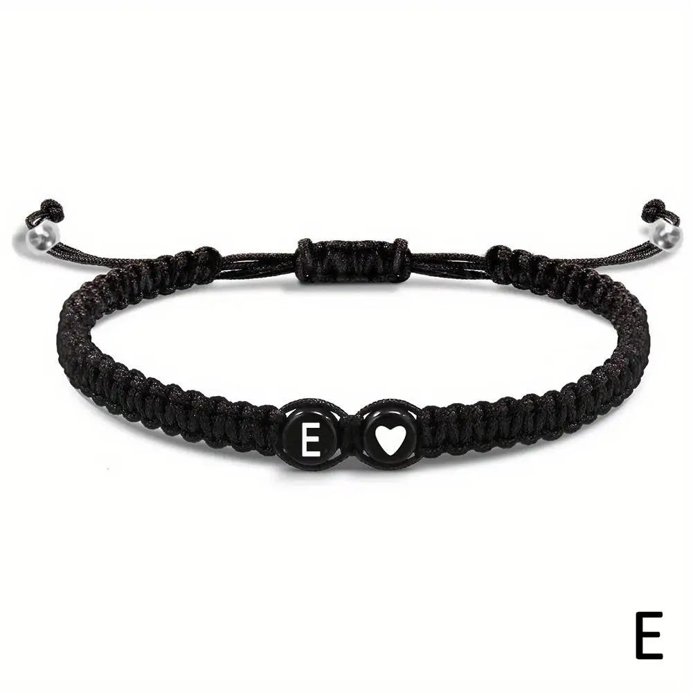 Initial Heart Friendship Bracelet (A-Z)