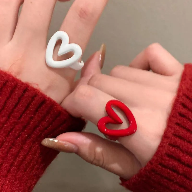 Sweet Heart Enamel Ring