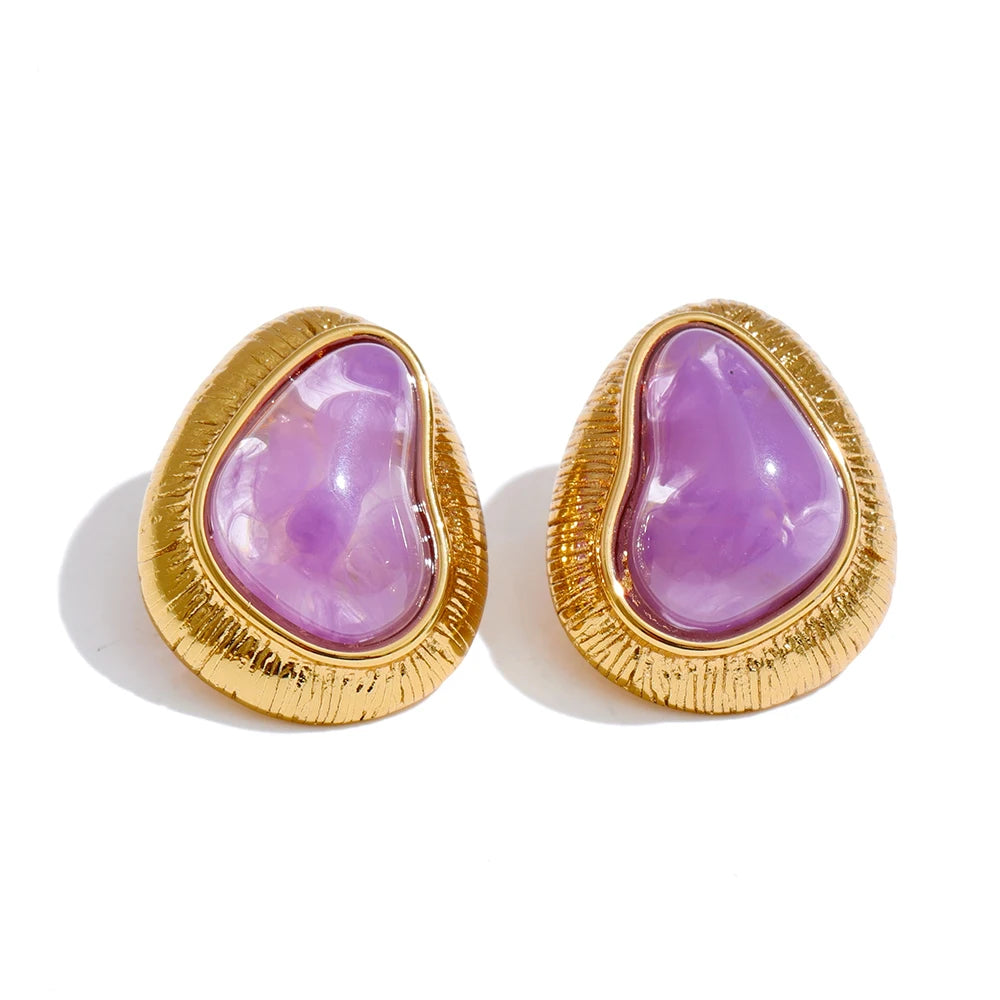 Candy Heart Stud Earrings