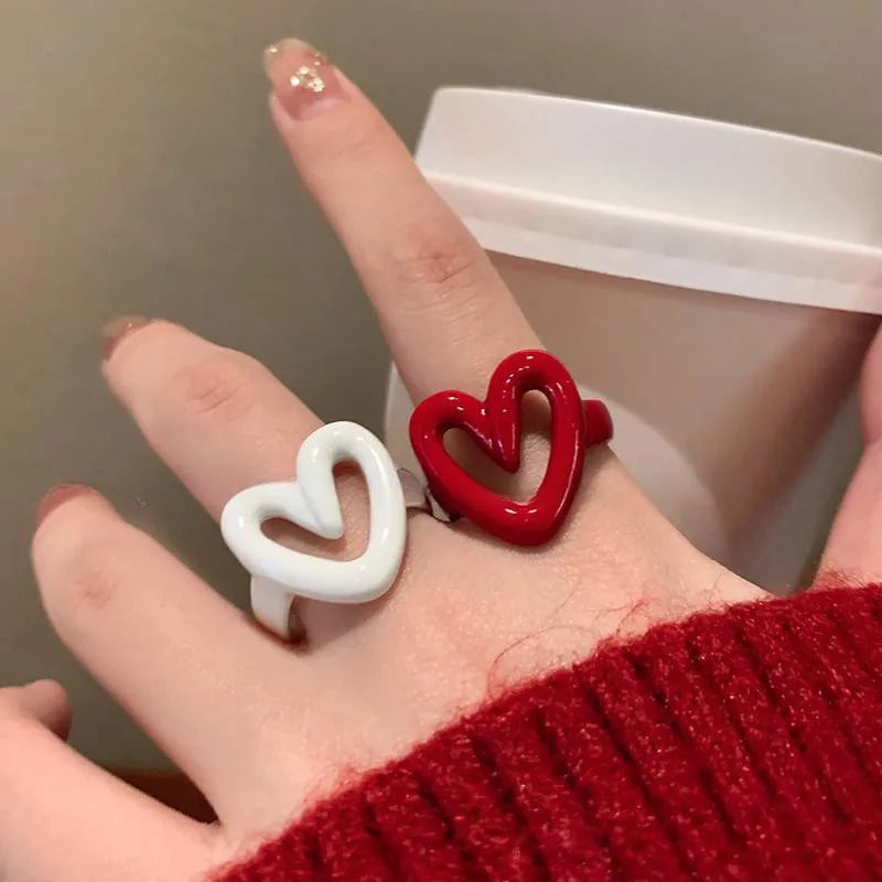 Sweet Heart Enamel Ring
