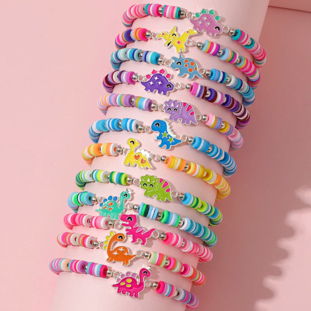 Unicorn & Kitty Charm Bracelets (12 pcs)