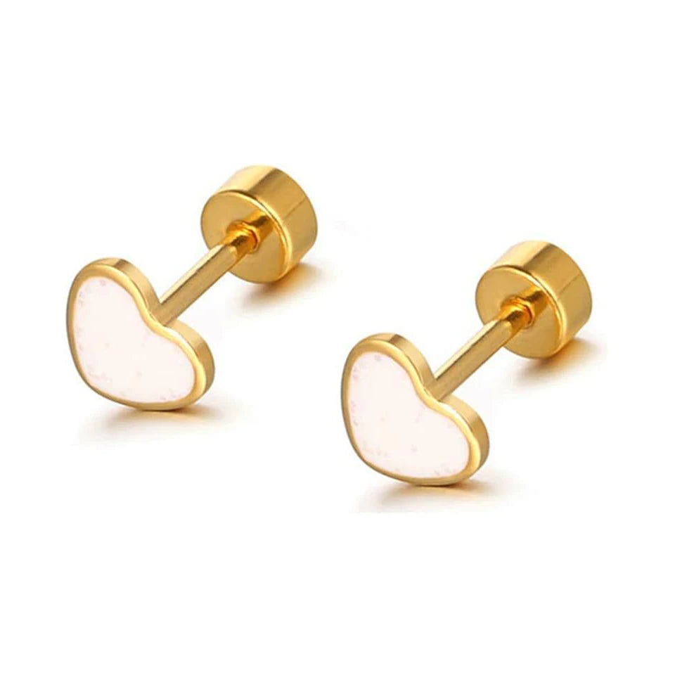 Hypoallergenic Mini Heart Studs