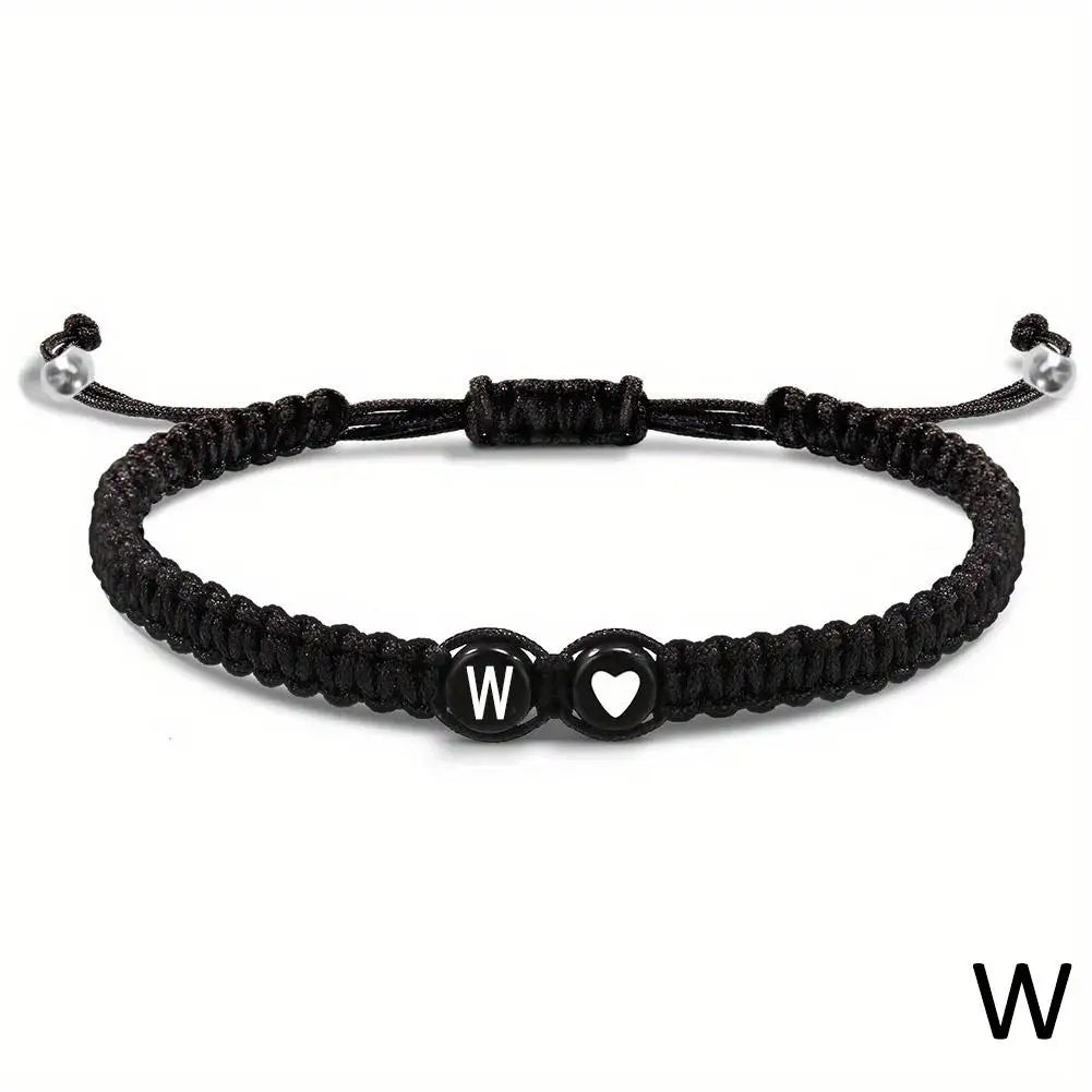 Initial Heart Friendship Bracelet (A-Z)