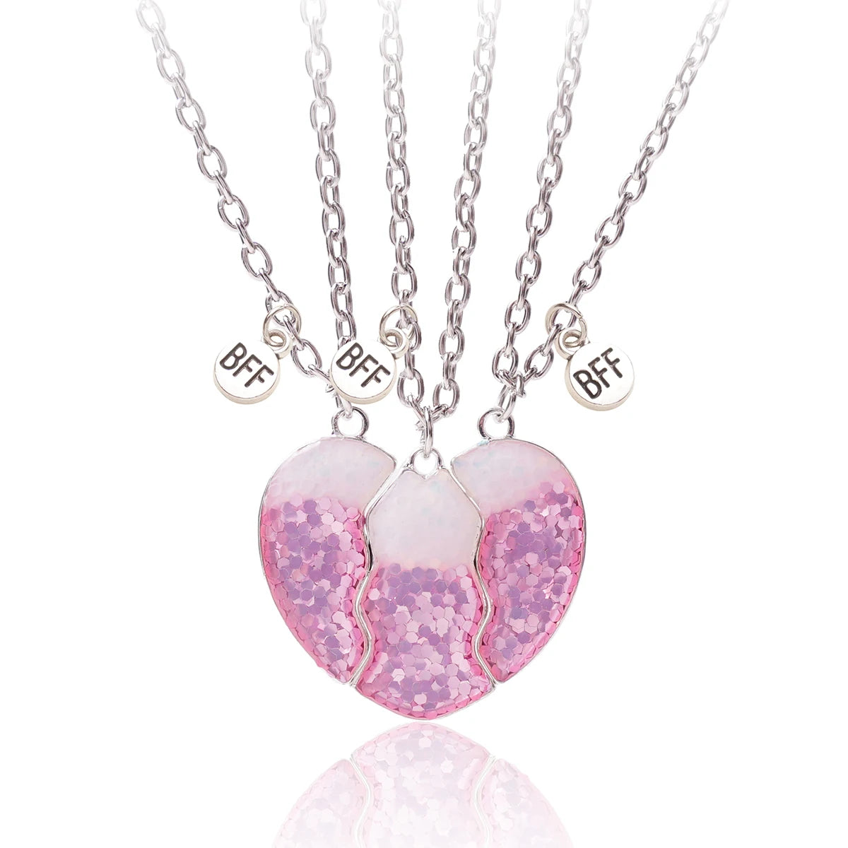 Best Friends Heart Necklace Sets
