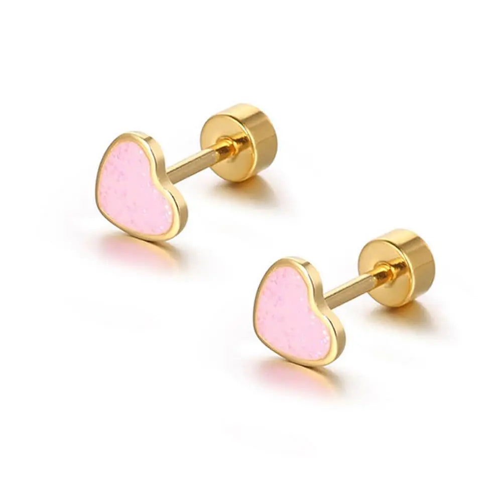 Hypoallergenic Mini Heart Studs