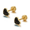 Hypoallergenic Mini Heart Studs