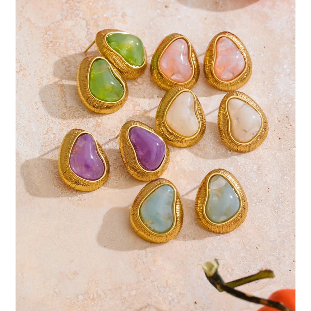 Candy Heart Stud Earrings