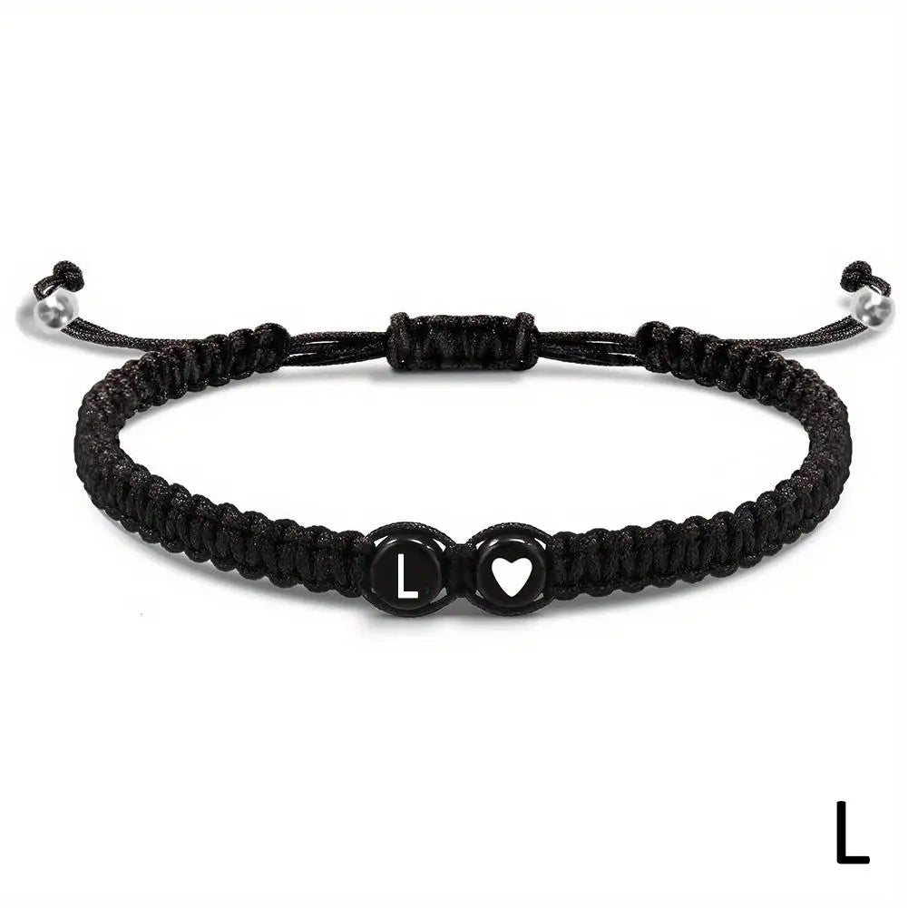 Initial Heart Friendship Bracelet (A-Z)