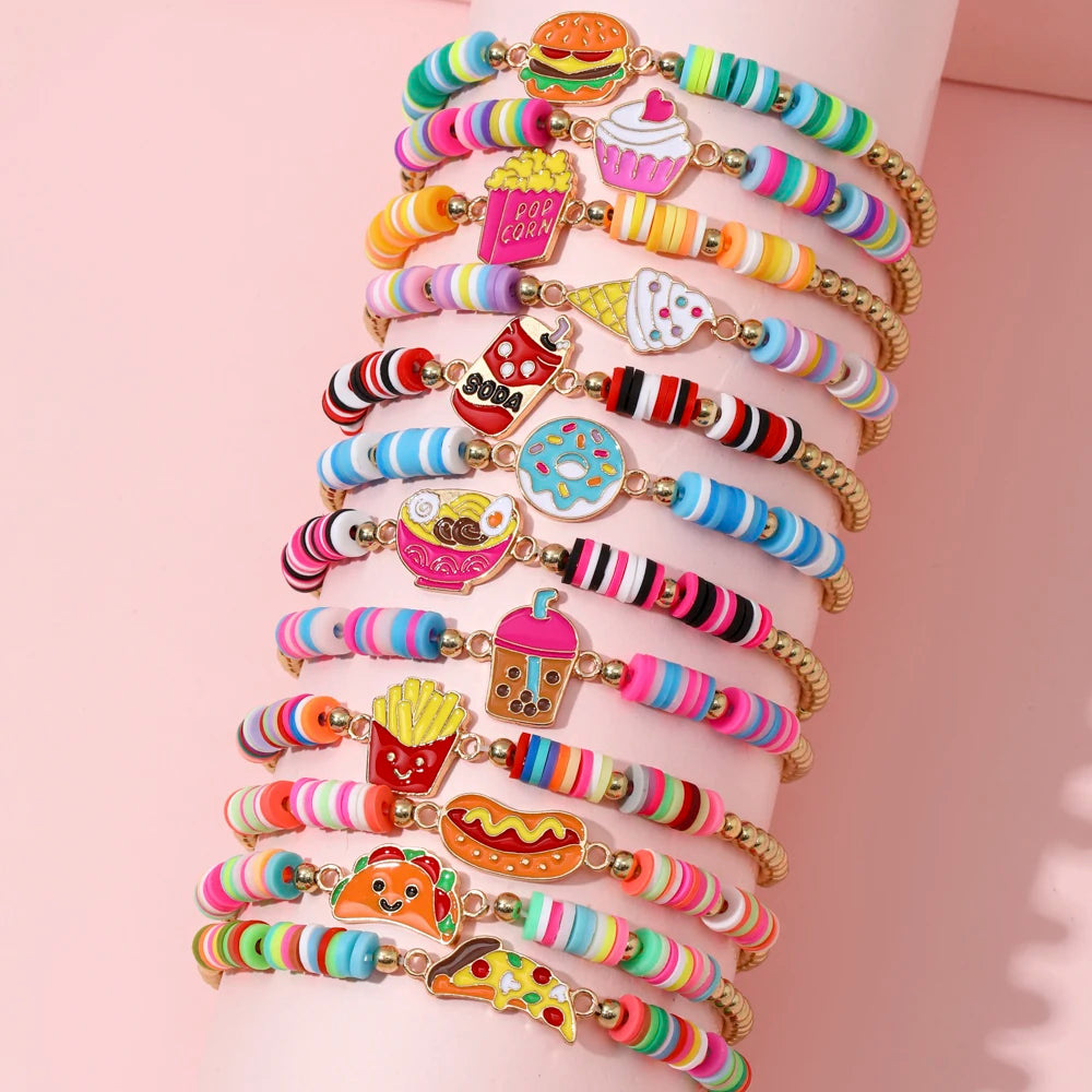 Unicorn & Kitty Charm Bracelets (12 pcs)