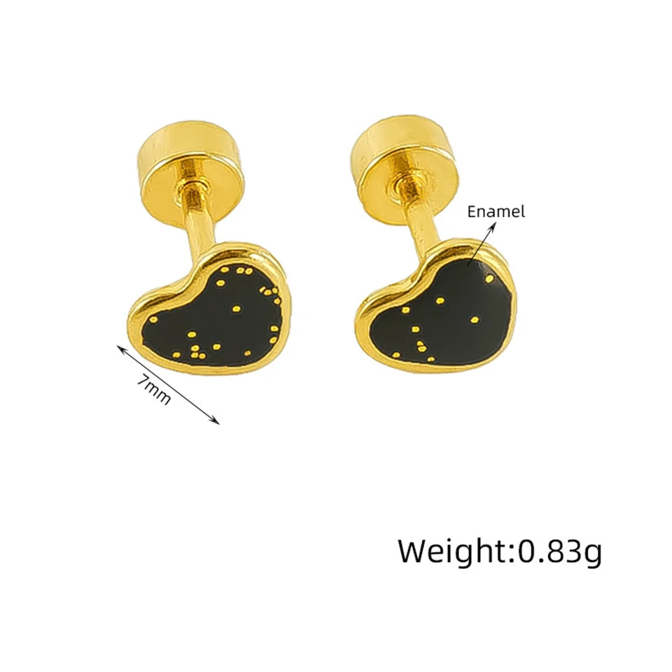 Hypoallergenic Mini Heart Studs