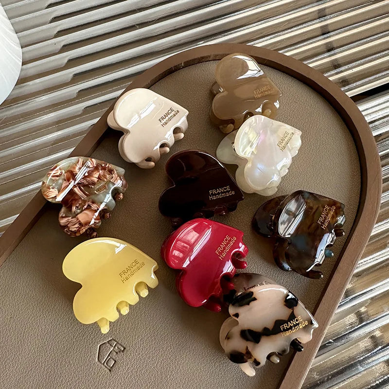Mini Heart Claw Clips
