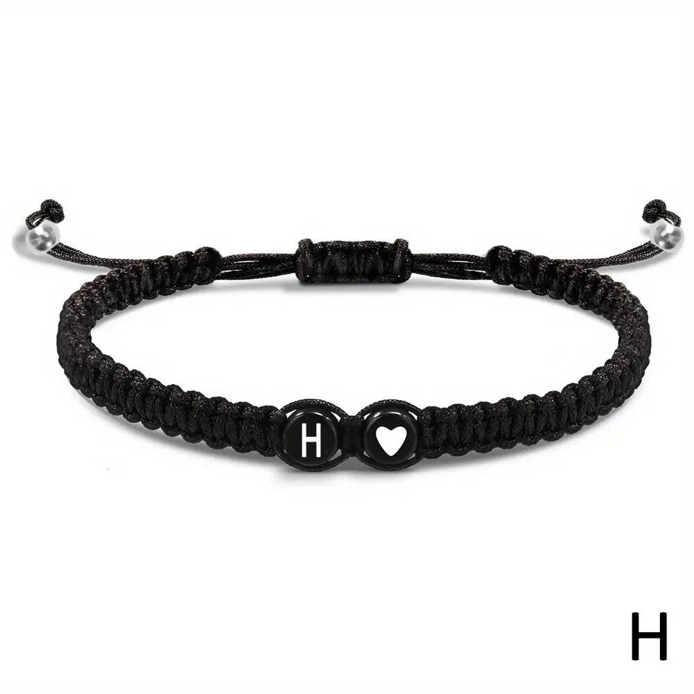 Initial Heart Friendship Bracelet (A-Z)
