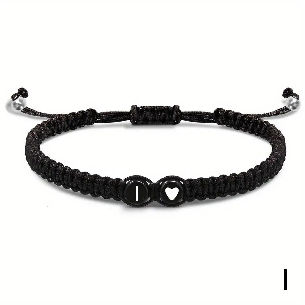 Initial Heart Friendship Bracelet (A-Z)