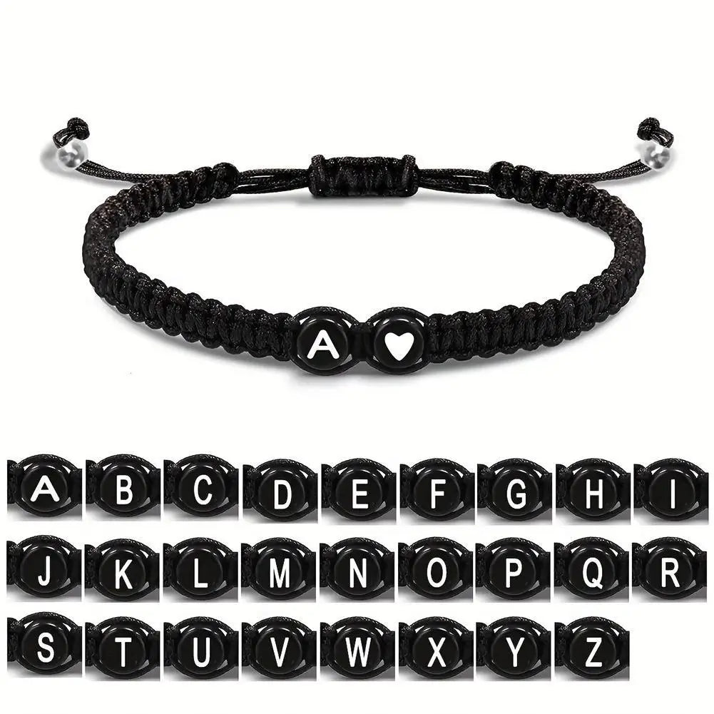 Initial Heart Friendship Bracelet (A-Z)