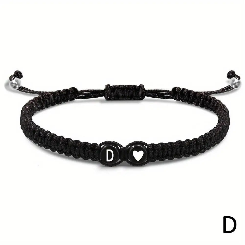 Initial Heart Friendship Bracelet (A-Z)