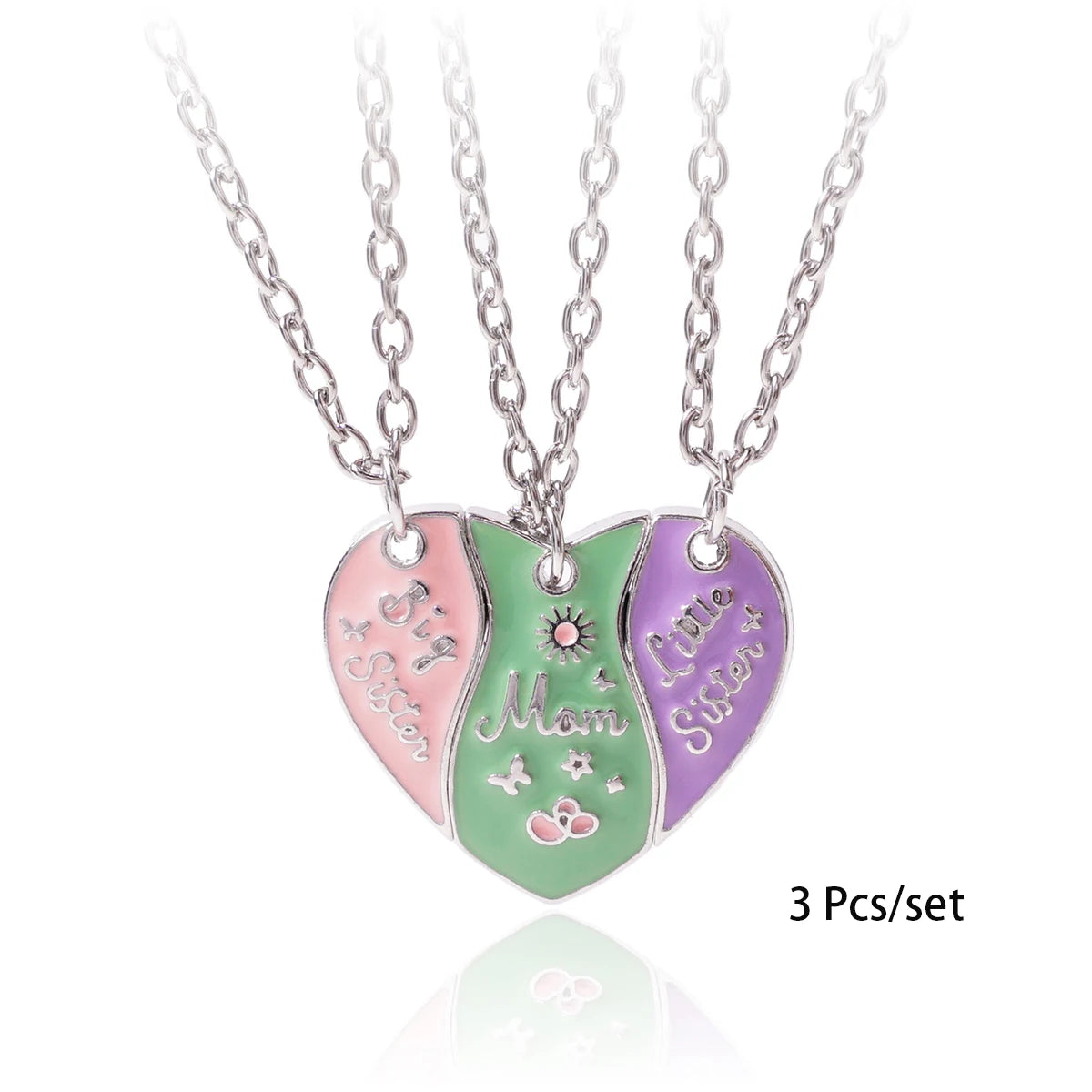 Best Friends Heart Necklace Sets