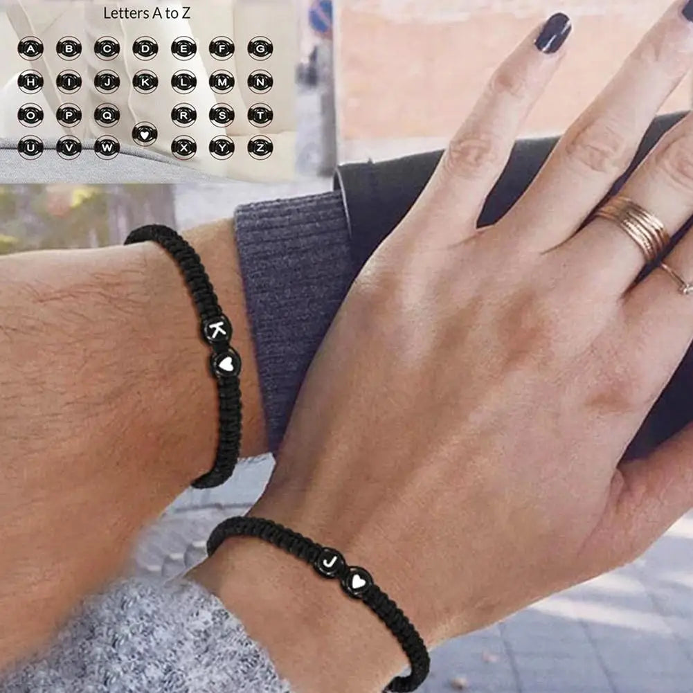 Initial Heart Friendship Bracelet (A-Z)